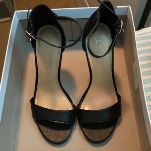 Lauren Conrad women’s strappy black heels size 7
